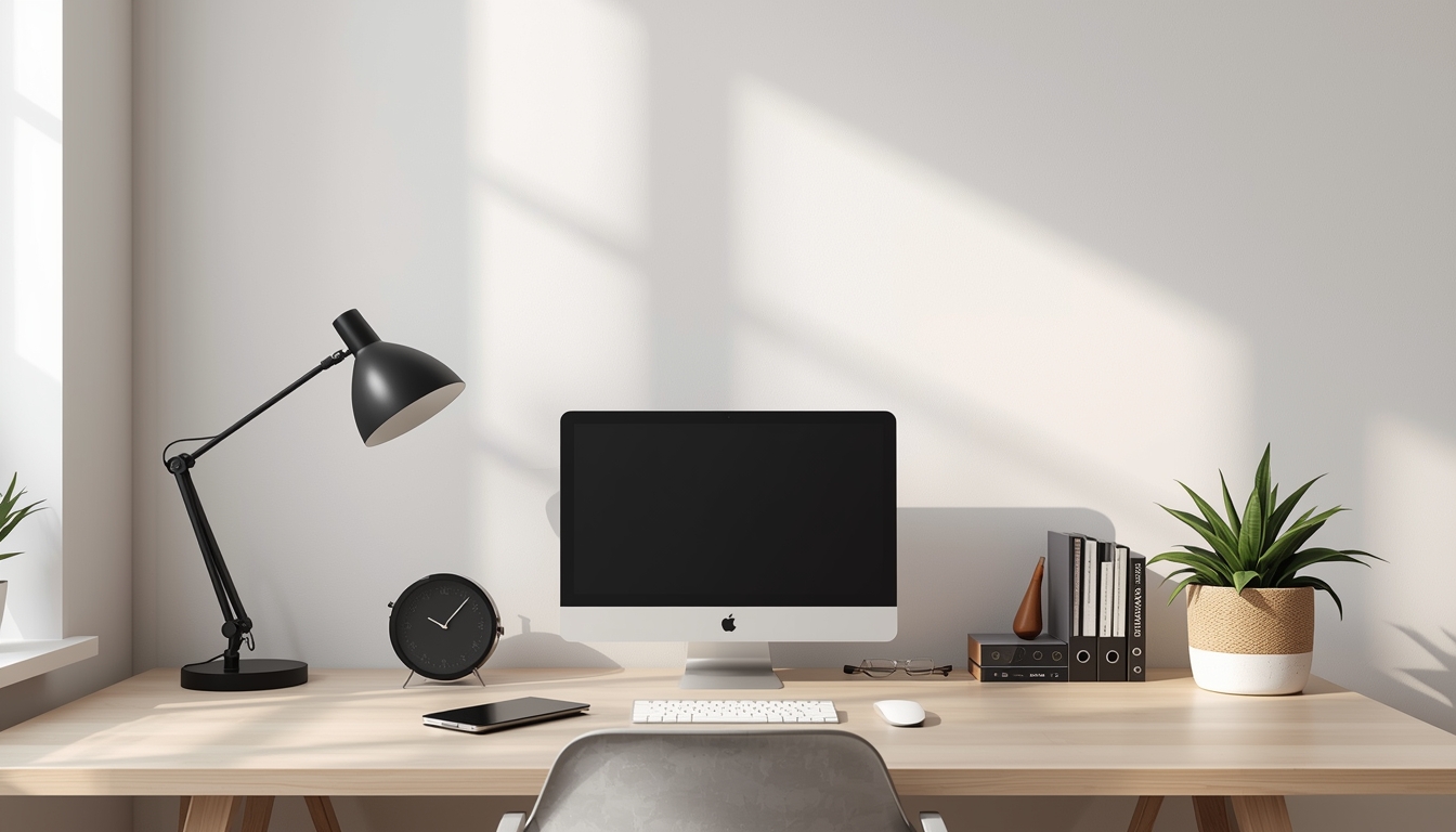 Zlaxyronvorx minimal desk calm setup